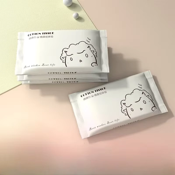 20pcs/bag Disposable Face Towel Soft Individual Pocket Paper Tissue Facial Cleansing Wet Dry Makeup Wipes Tissue Handkerchiefs - AliExpress 66