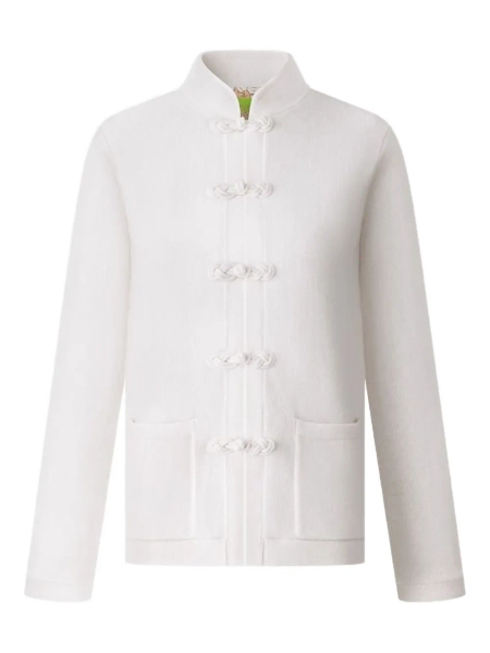 Shanghai Tang knot button tang cardigan | 42