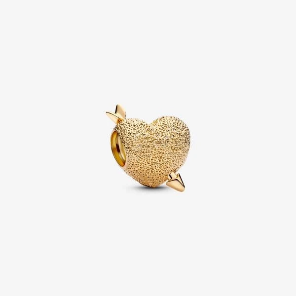 Pandora 14K Gold Plated Cupid Heart Charm