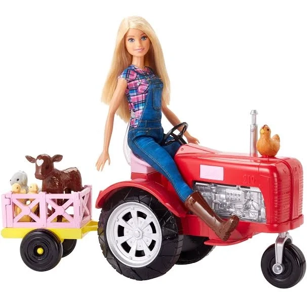 Barbie Farmer Doll and Tractor