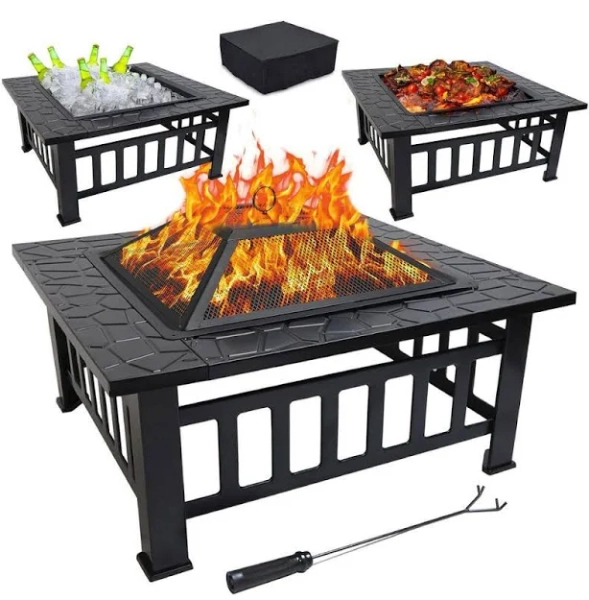 GasOne 32-inch Outdoor Metal Fire Pit