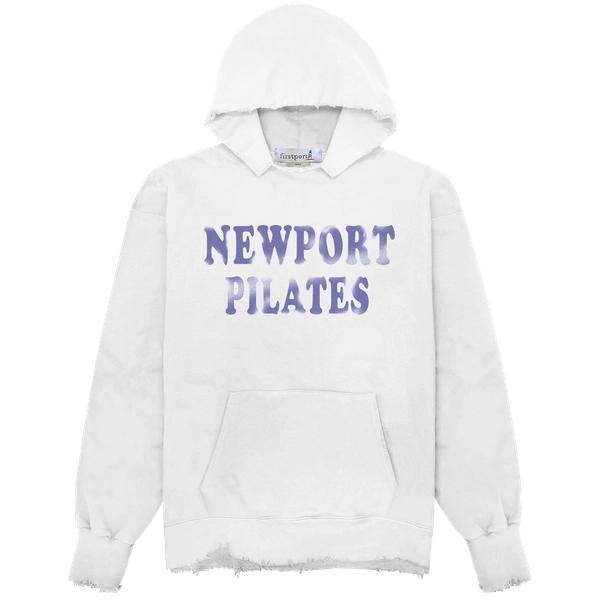 Newport Pilates Hoodie - White