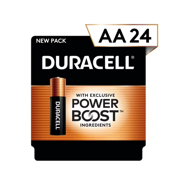 Duracell PowerBoost AA Batteries, 24 Pack
