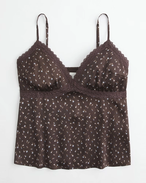 Easy Lace-Trim Satin Cami
