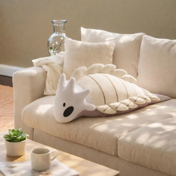 Hollow Knight Silksong Bell Beast Plush Pillow, Hollow Knight Plush Toy, Indie Game Plush Cushion, Soft Gamer Pillow, Bell Beast Fan Gift