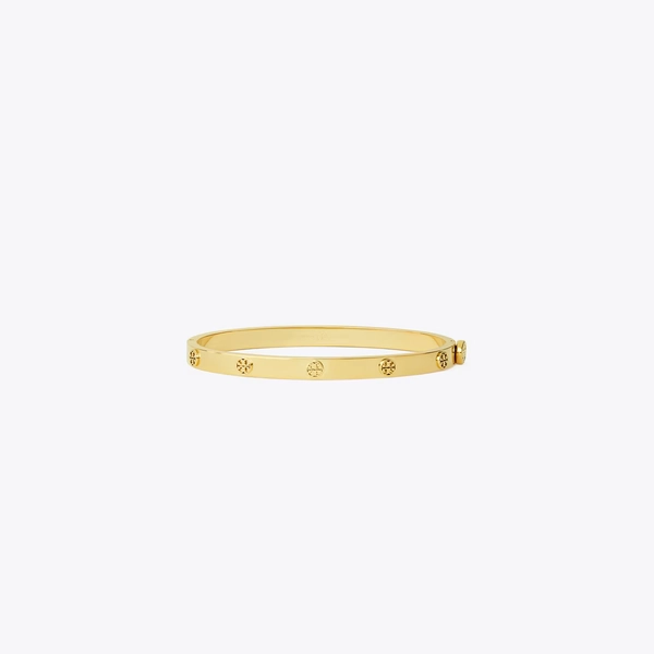 Icon Thin Hinge Bracelet in yellow, size L