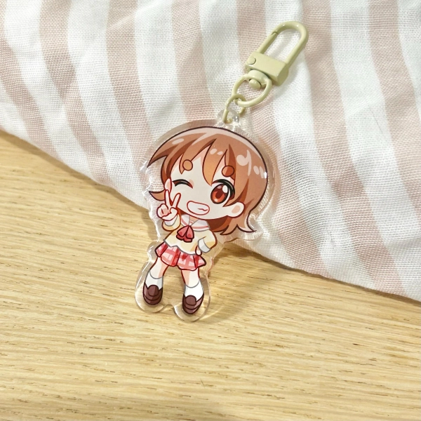 yuuko [nichijou] epoxy keychain