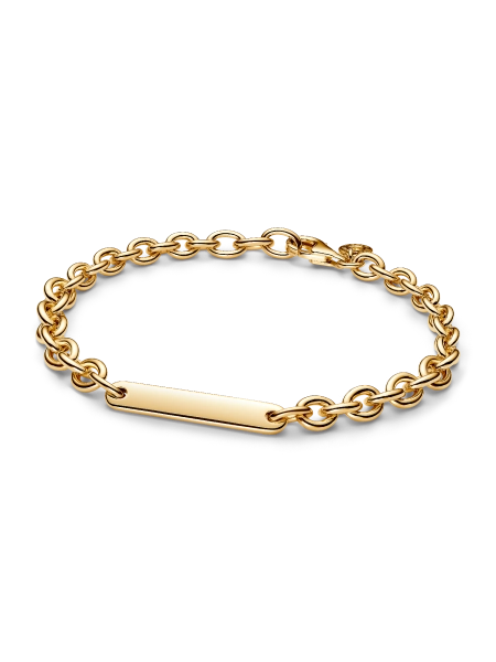 Engravable Bar Link Bracelet