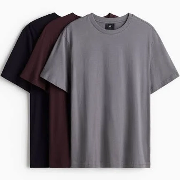 H&M Men's 3-Pack Regular Fit T-shirts