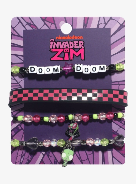 Invader Zim GIR & Zim Bracelet Set