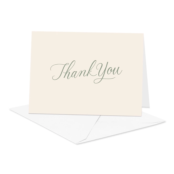 American Greetings Thank You Card Stationery Notes, Pink Script (50-Count) - Walmart.com