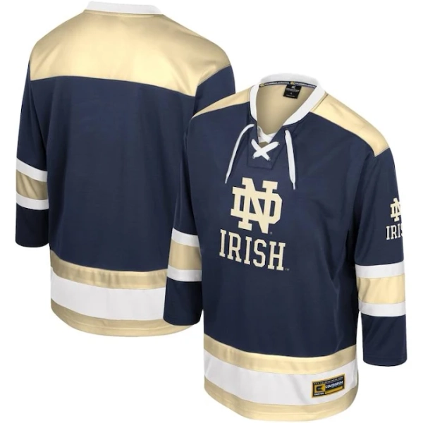 Colosseum Men's Notre Dame Fighting Irish Athletic Machine Hockey Jersey