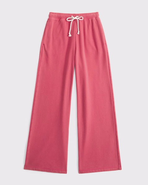 High Rise Sunday Terry Wide Leg Sweatpant