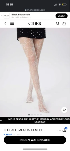 Florale Jacquard-Mesh-Strumpfhosen