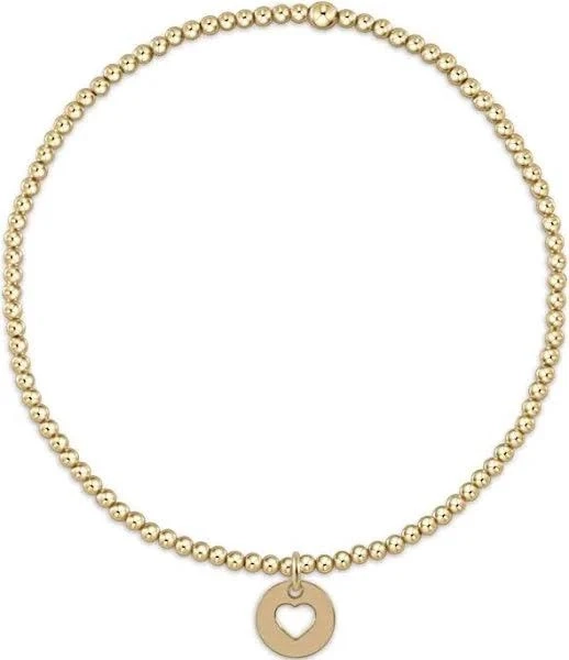 enewton Classic Gold Love Small Gold Disc Bead Bracelet