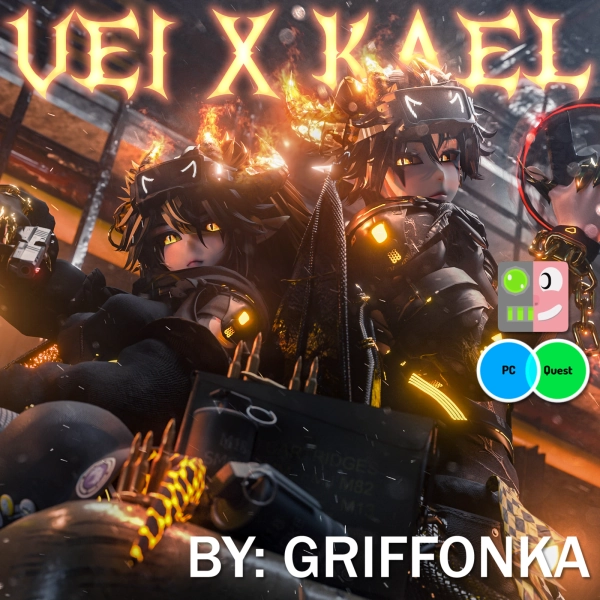 🔥VEI🔥& 🔥KAEL🔥PC&QUEST&OPTI (face tracking) COUPLE by Griffonka on Jinxxy