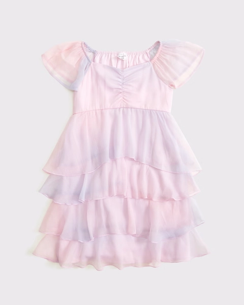 ruffle mini dress