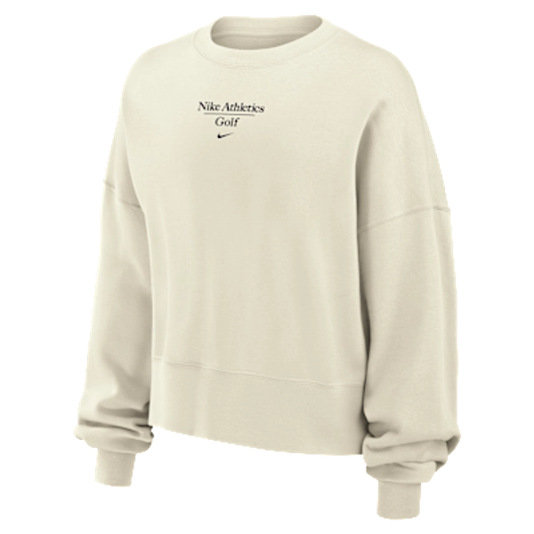 Nike Phoenix Fleece Women's Golf Crew-Neck Sweatshirt - Sail - Size XS