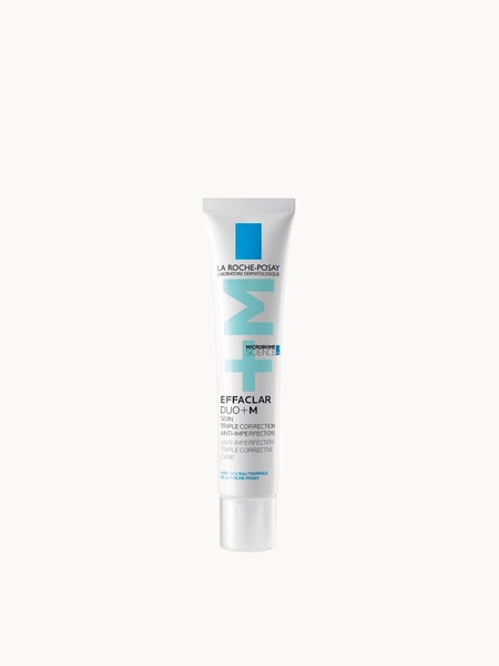 La Roche-Posay Effaclar Duo+M Anti-Blemish Corrective Gel Moisturiser for Oily, Blemish-Prone Skin 40ml | LOOKFANTASTIC