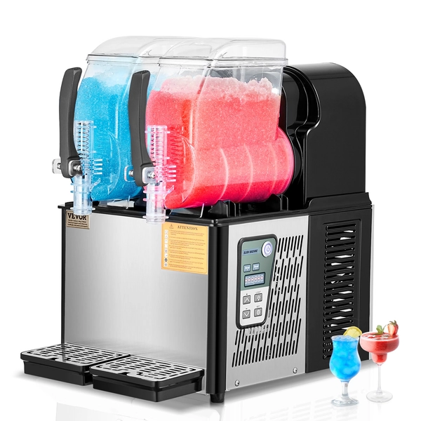 VEVOR 4Lx2/ 12L/ 12Lx2 Commercial Slushy Machine Margarita Smoothie Frozen Drink Maker