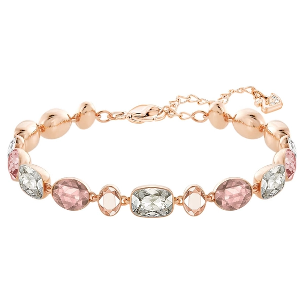Swarovski GIRLFRIEND Bracelet, Mixed color, Rose gold-tone, Medium-5540496 New