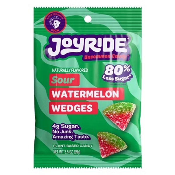 JOYRIDE Sour Candy Watermelon Gummy Wedges - 3.5oz