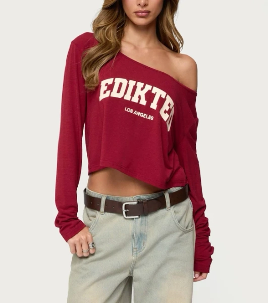 Edikted Women's La Babe Off Shoulder Top