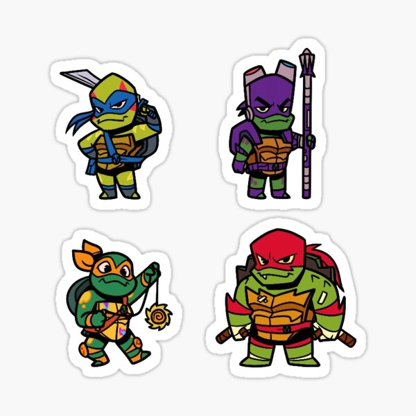 ROTTMNT mini turtles Sticker