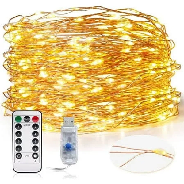 Kispatti 99ft 300 Warm White LED Fairy Lights