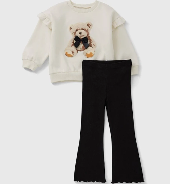 Girls matalan Teddy Sweatshirt & Flares Set