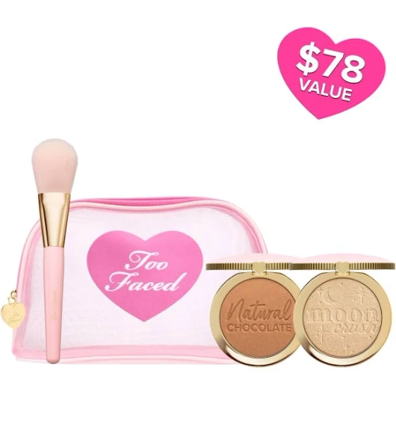 Too Faced Bronze & Glow Bronzer & Highlighter Kit