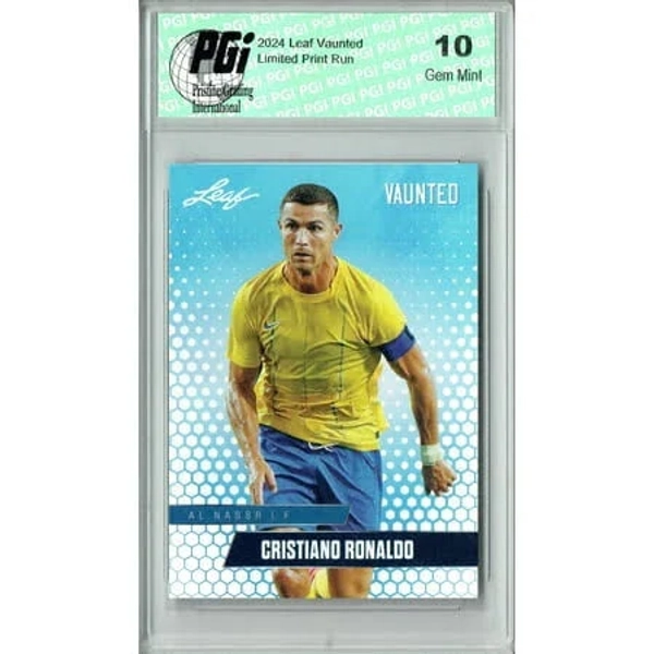 Cristiano Ronaldo 2024 Leaf Vaunted #v-03 Debut Collection Rare Trading Card PGI 10