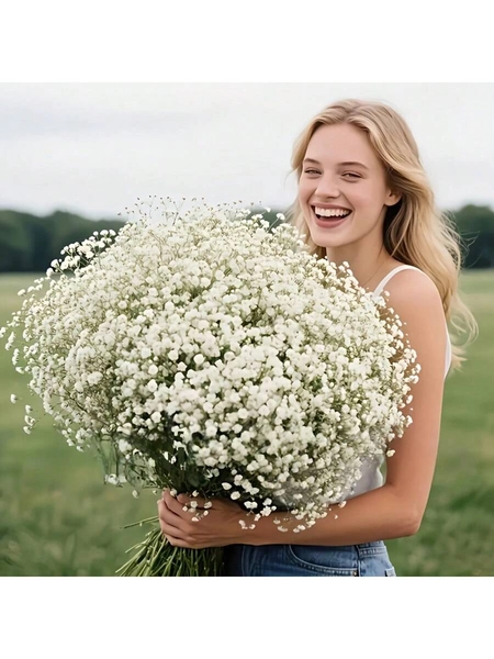 180pcs Artificial Baby's Breath Flower Bouquet, Fake Baby's Breath, Artificial Flowers, Baby's Breath Plant, Baby's Breath Flowers, Artificial Baby's Breath Flower Bouquet, Suitable For Wedding Bridal Bouquet, Home Decor, Tabletop Decor, Vase Filler, DIY Floral Decoration (For Wedding And Holidays), Room Decor, Valentine's Day, Birthday Gift, Graduation Gift, Garden Decor, Outdoor Plants, Gardening, Artificial Flowers