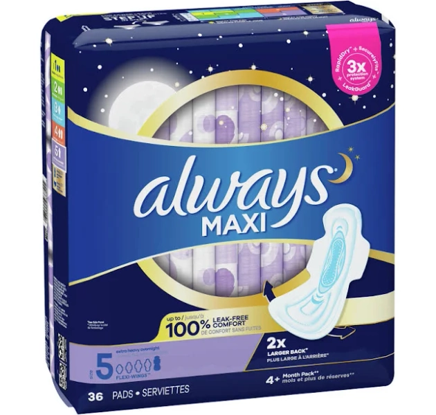 Always Maxi Extra Heavy Overnight Pads