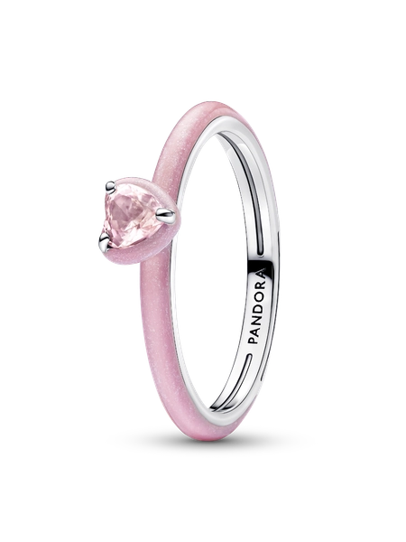 Pink Chakra Heart Ring