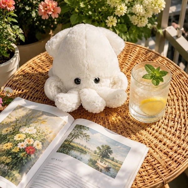 Cute Octopus Plush Toy Soft Stuffed Animal Cuddly Sea Creature Plushie for Girls Bedroom Decor Easter Basket Stuffers Easter Gifts Valentines Day Gifts, White - Walmart.com