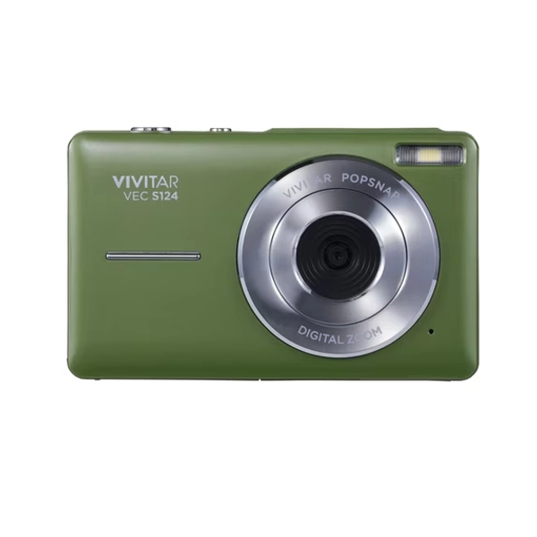 Vivitar Popsnap Compact Digital Camera, Green, 16X Zoom, 1080p, Built-in Flash, Micro SD, Slim Lightweight Pocket Design