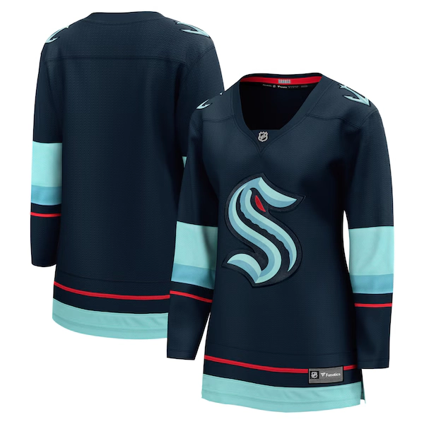 Seattle Kraken Fanatics Women's Home Breakaway Jersey - Navy