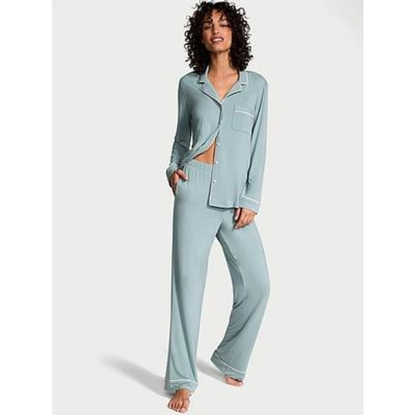 Modal Soft Long Pajama Set, Blue, Xxlreg - Women's Sets - Victoria's Secret