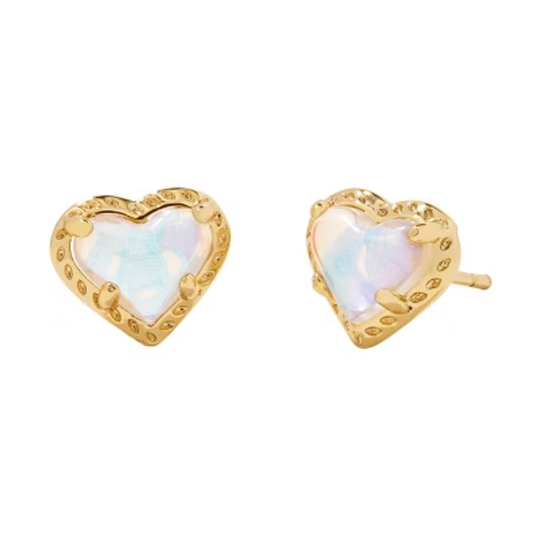 Kendra Scott Anna 14K Gold Over Brass Stud Earrings - Dichroic Glass