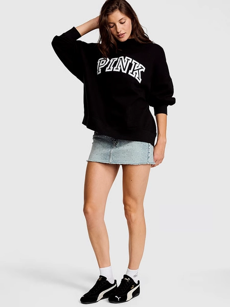 Campus Fleece™ Oversized Mock-Neck Sweatshirt