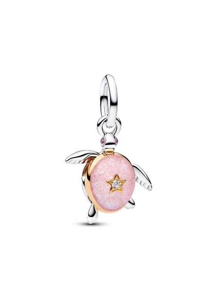 Conta Pingente Tartaruga Marinha Rosa Pandora Club 2026