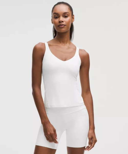 lululemon Align™ Waist-Length Tank Top *Light Support - White - 2