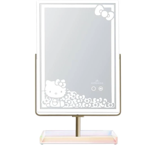 Impressions Vanity Hello Kitty RGB Makeup Mirror with Catchall Tray
