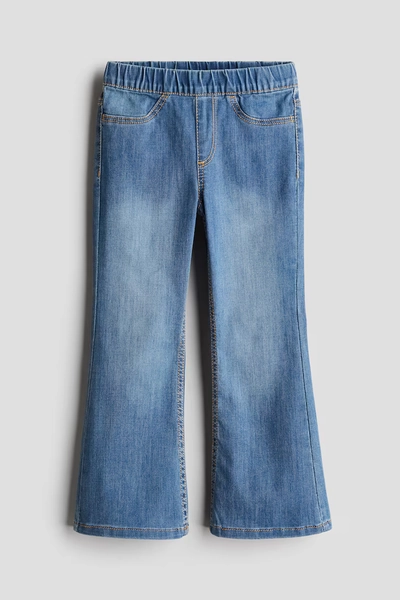 Superstretch Flared Leg Jeans - Denim blue