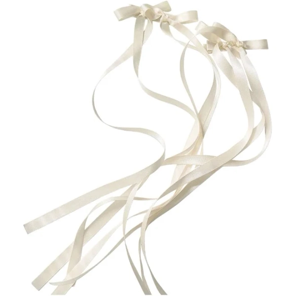 Baby Doll Ribbon Bow Hair Clips