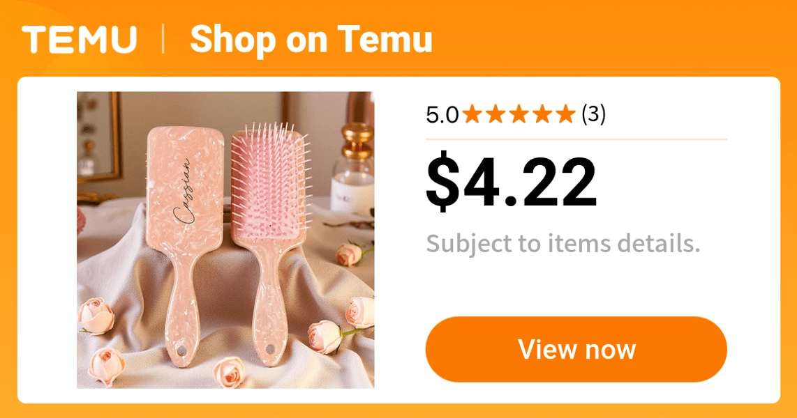 1pc personalized pe cushion massage hair brush ergonomic - Temu