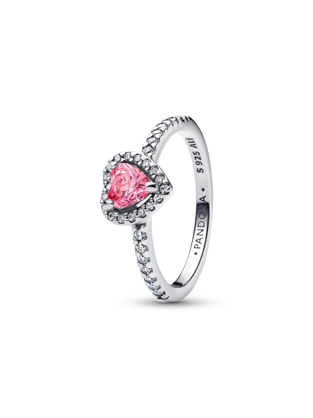 Elevated Pink Heart Ring