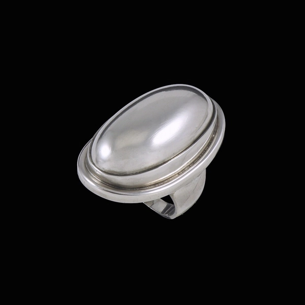 Georg Jensen. Sterling Silver Ring #46E - Harald Nielsen - 51mm