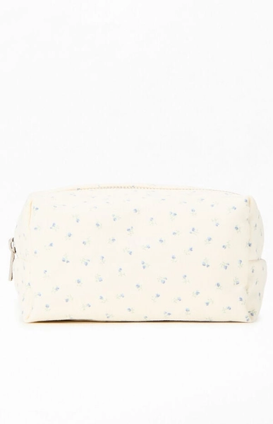 Cream Floral Travel Bag